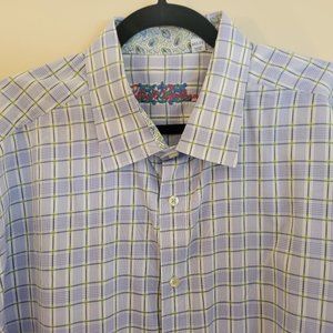 Beautiful Robert Graham Long-sleeve Patterned Dress Shirt 2XLT